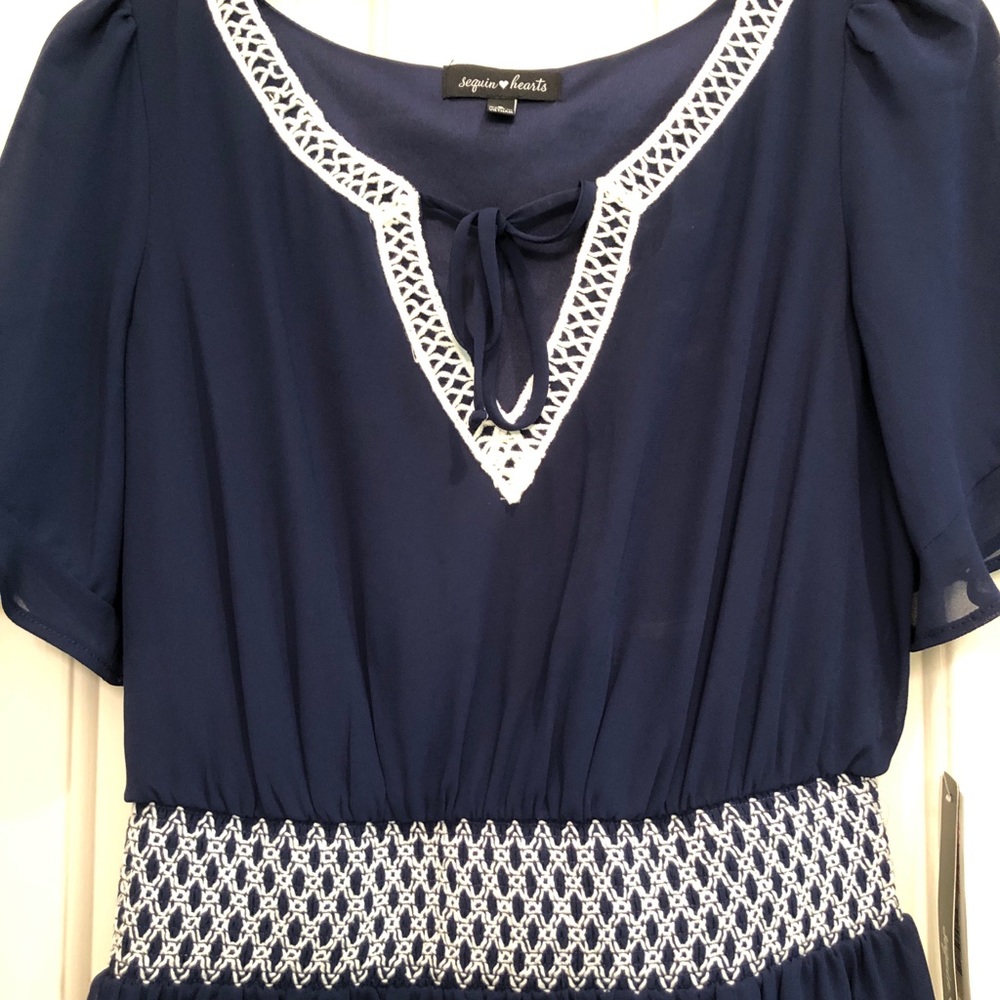 Navy Dress with Tags
